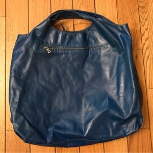 Rudsak Large Blue Leather Tote